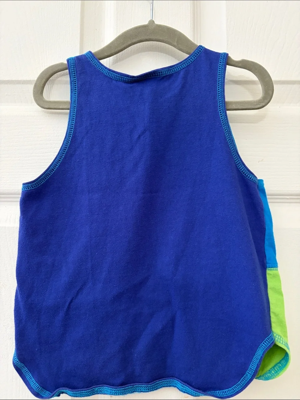 Vintage OshKosh B'gosh Blue & Green 'Island Safari' Sleeveless Tank